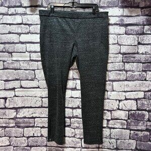 Banana Republic Gray & White Heathered Pants Size XL